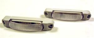 2-Pack Clear/Red LED Clearance Side Marker Lights for Trailers - Waterproof & Durable for Trucks, Boats, RVs, and Commercial Vehicles