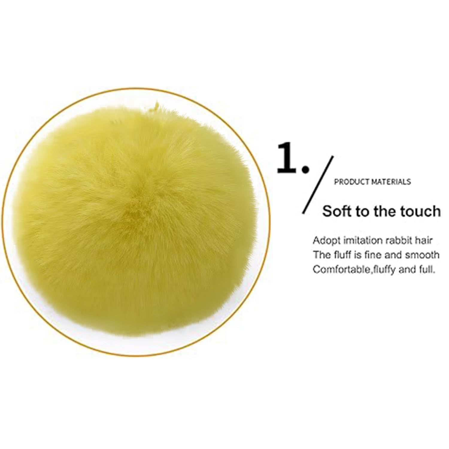 MIUPOO 1.5 Inch Yellow Pom Pom Balls - 20 Pack for DIY Crafts, Costume Accessories & Home Decor | Perfect for Scrapbooking, Party Decorations and Creative Projects
