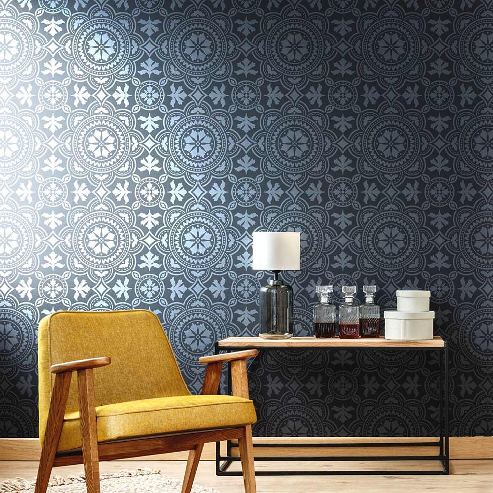 Tangier Tile Stencil - Large Wall Painting Stencil Kit for DIY Room Makeover - Reusable Stencils for Walls and Floors - Easy Wall Decor Alternative to Wallpaper - Perfect for Home Renovation, Accent Walls & Floor Designs
