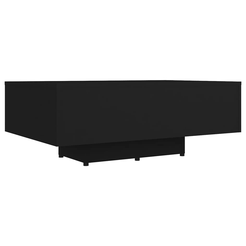 Modern Black High-Gloss Coffee Table - 33.5