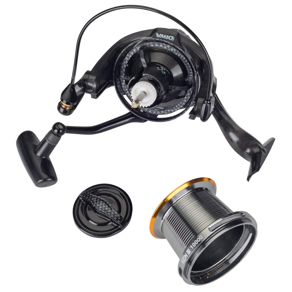 Diwa 8000 14000 Series Spinning Fishing Reels - Saltwater & Freshwater Big Game Surf Fishing - Carbon Fiber Spool with 70LB Max Drag & 12+1 Stainless BB - Ultra Smooth Oversize Gear for Offshore/Inshore Fishing
