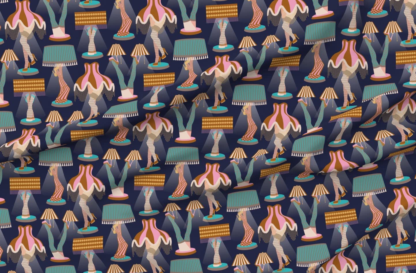 Vintage Kitsch Velvet Fabric by The Yard - Home Decor & Upholstery - Perfect for DIY Projects & Apparel