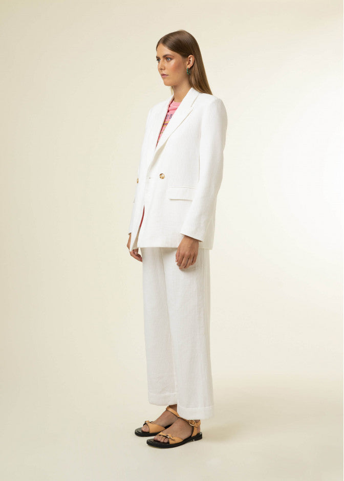 Stylish Garance Blazer for Women - Classic White Office Jacket | Perfect for Business Meetings, Workwear & Formal Occasions