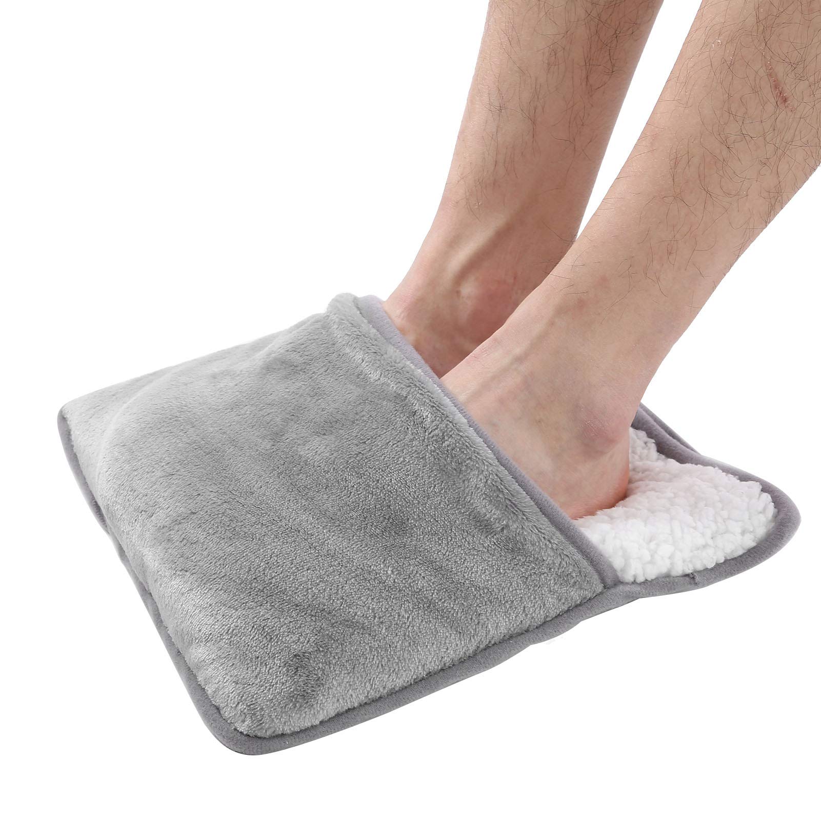Electric Heated Foot Warmer - USB Powered Heating Pad for Cold Feet - Winter Foot Warmer for Men & Women - Perfect for Home, Office & Travel Use