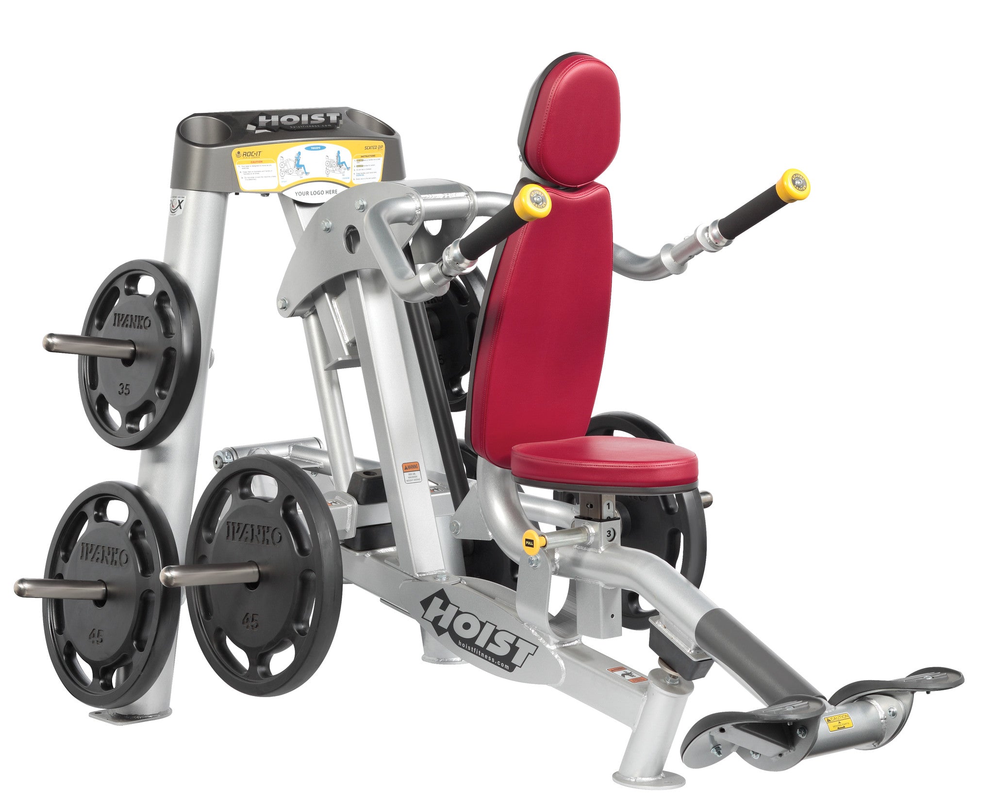 Hoist Roc It RPL 5101 Seated Dip Machine - Professional Strength Training Equipment for Home & Gym - Perfect for Triceps, Chest & Shoulder Workouts