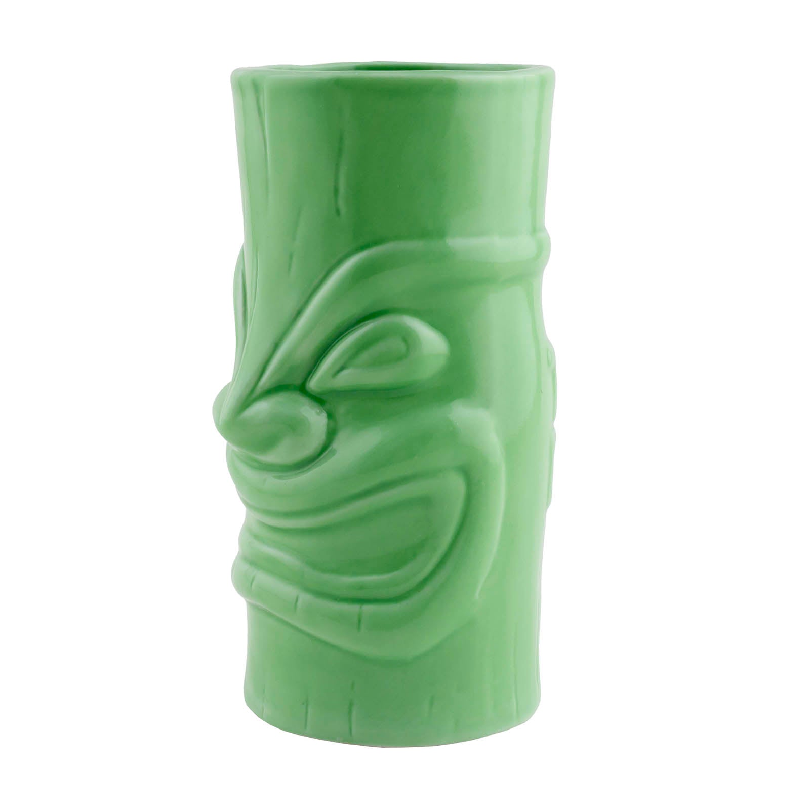 BarConic® 12 oz Tiki Mug for Tropical Cocktails – Ceramic Tiki Bar Cup with Exotic Design for Hawaiian Luau, Beach Parties & Themed Events