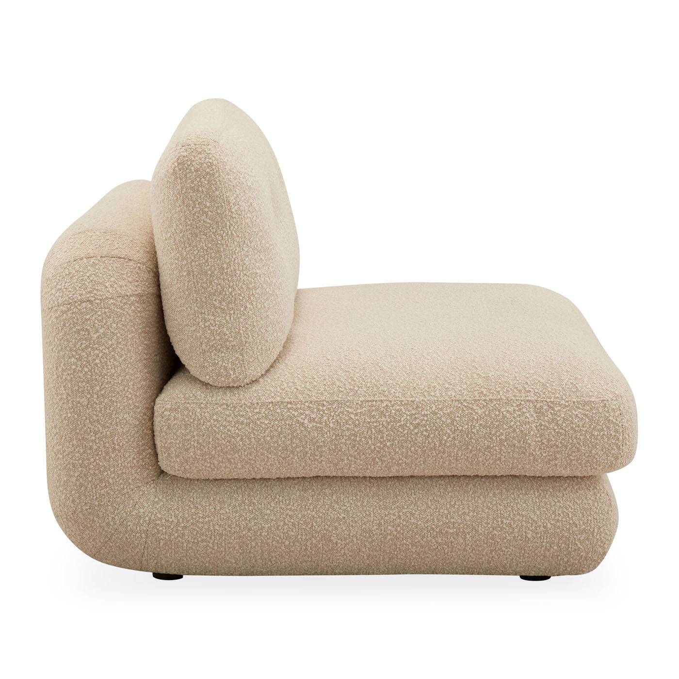 Pompidou 40 Modular Armless Sectional Sofa - Modern Living Room Furniture for Small Spaces & Apartments