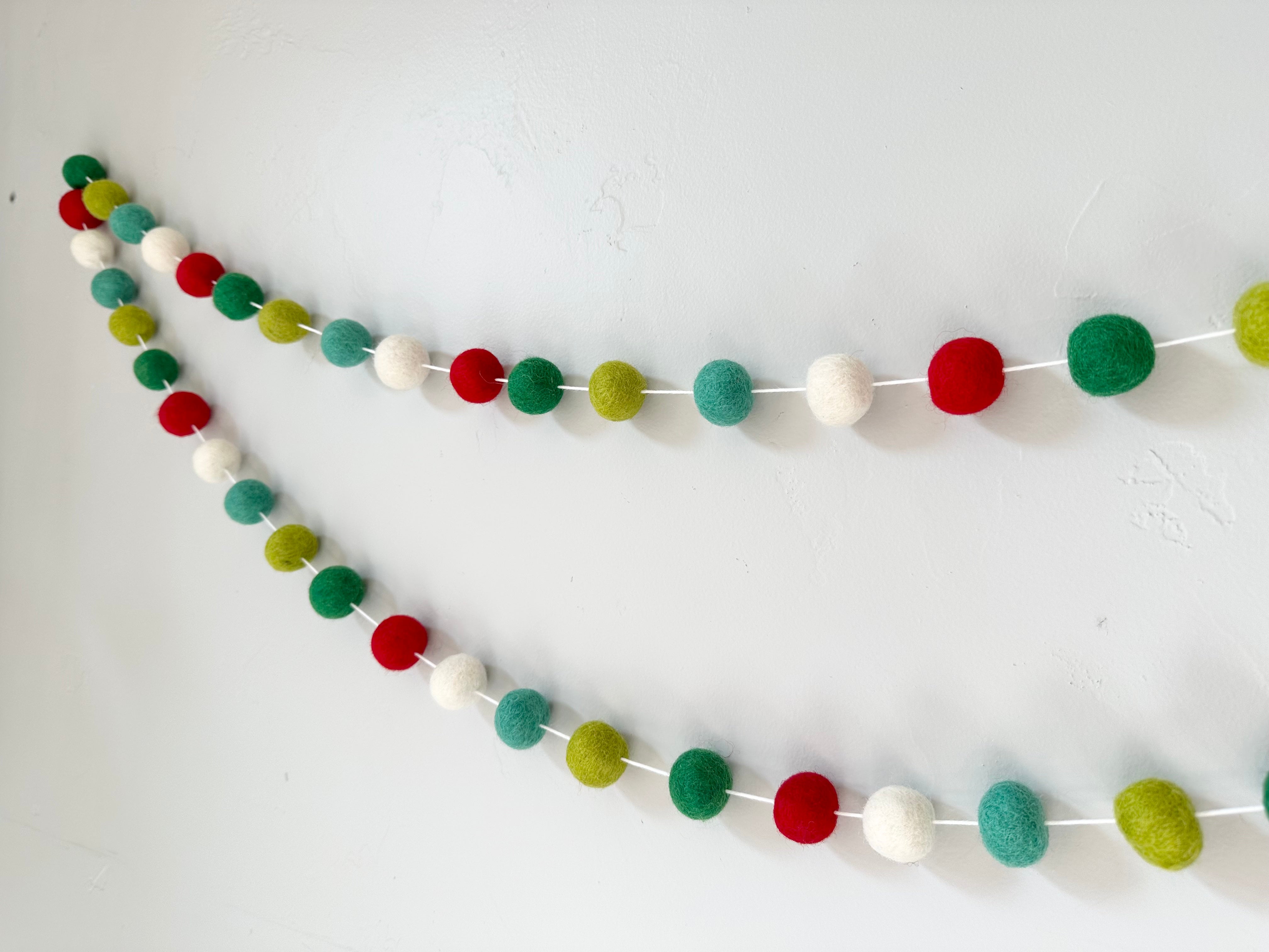Whimsical Christmas Garland Decor - Festive Holiday Home Decorations for Tree, Mantel & Staircase