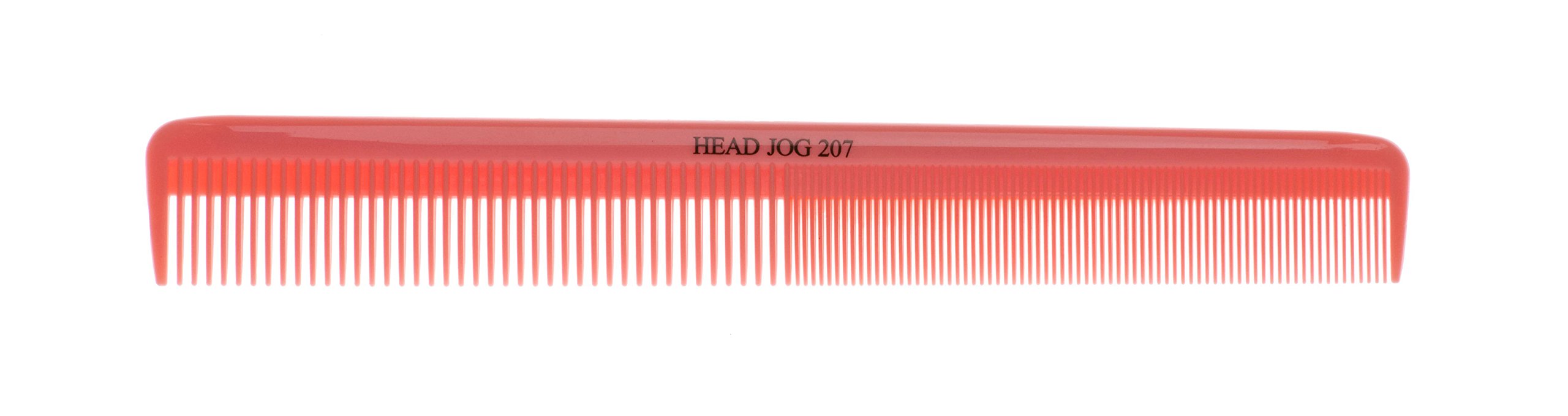Head Jog 207 Large Pink Cutting Comb - Professional Fine Tooth Styling Comb for Hairdressing & Barbering | Anti-Static, Heat Resistant Comb for Men & Women | Durable for Home, Salon & Travel Use | Perfect for Styling, Detangling & Precision Haircuts