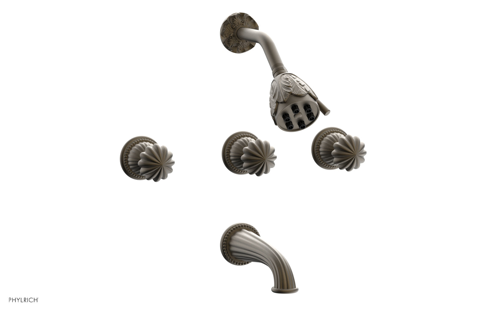 GEORGIAN & BARCELONA 3-Handle Tub and Shower Faucet Set K2361 - Luxury Bathroom Fixture for Modern Homes, Perfect for Bathroom Renovations and Spa-Like Showers