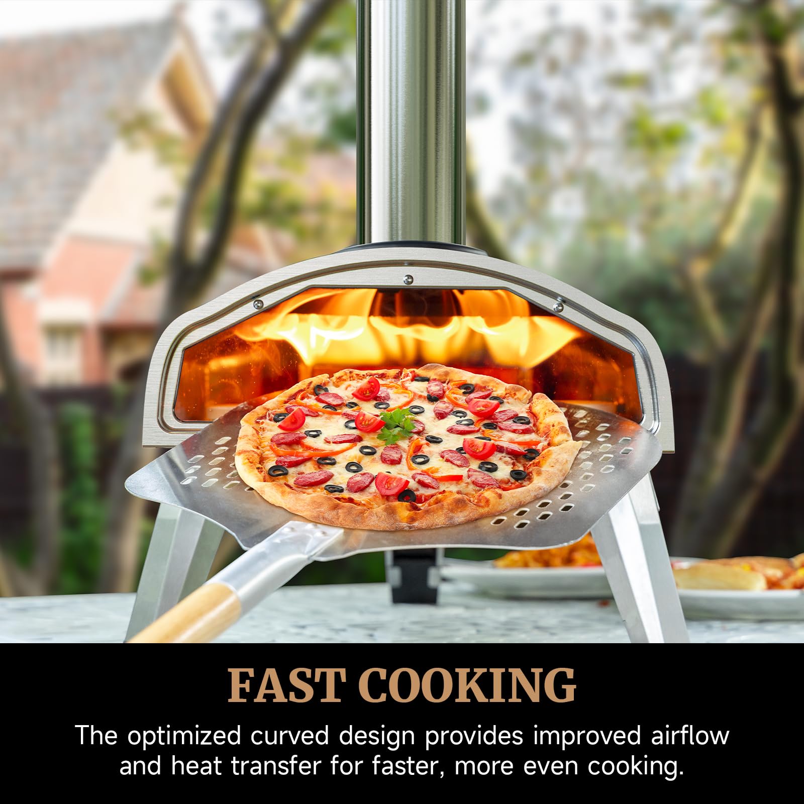 **Outdoor Wood Fired Pizza Oven – 12