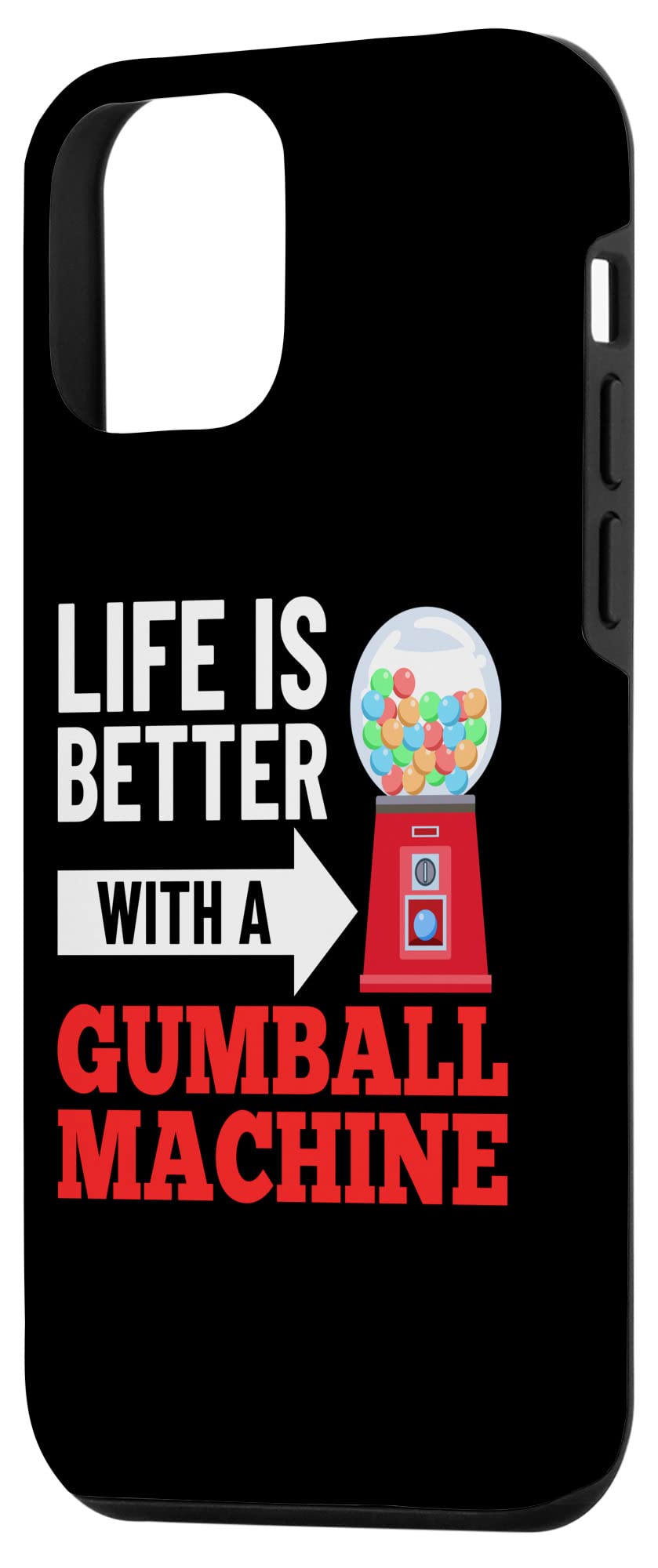 iPhone 12 Mini Gumball Machine Bubble Gum Case - Cute Chewing Gum Themed Protective Cover for Girls & Teens - Perfect for School, Parties & Fun Outings