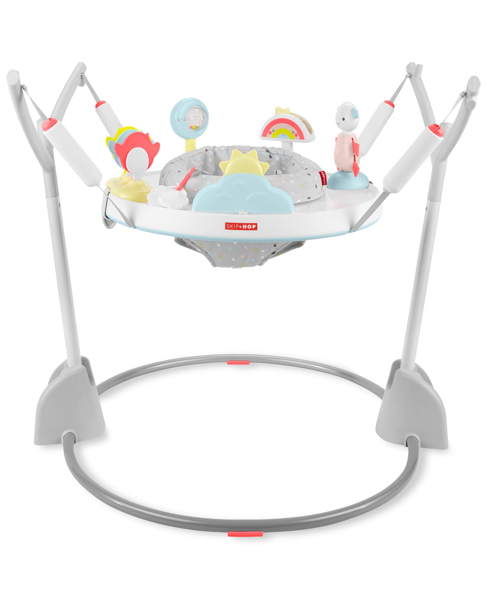 Skip Hop Silver Lining Cloud Play & Fold Baby Activity Jumper - Interactive Infant Toy for Playtime & Early Development, Perfect for Nursery & Daycare Use