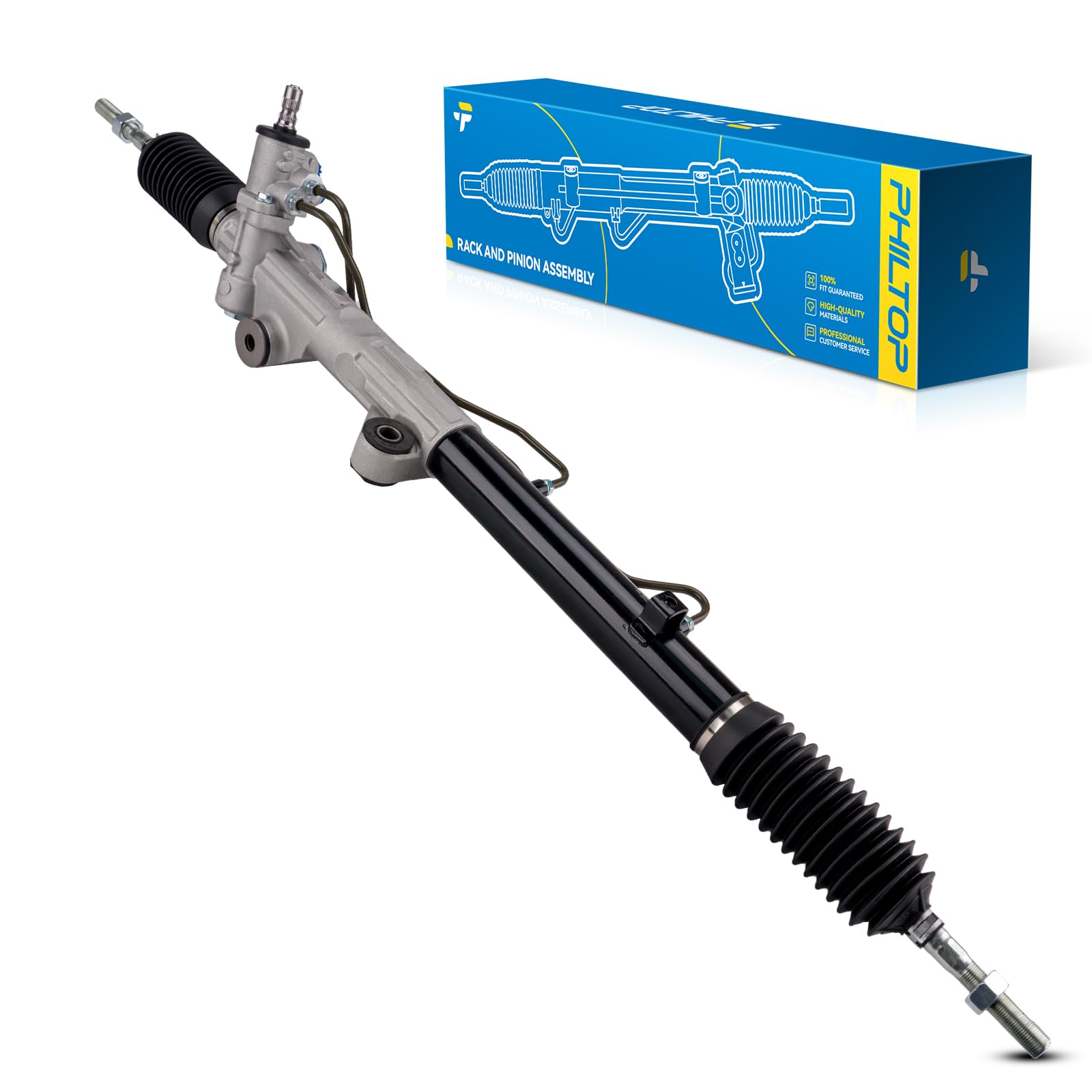 PHILTOP 26-1618 Rack and Pinion Steering Assembly Replacement for Toyota Sequoia 2001-2007 & Tundra 2000-2006 - 442500C010 Power Steering Gearbox - Improve Handling & Control for Off-Roading, Towing, and Daily Driving