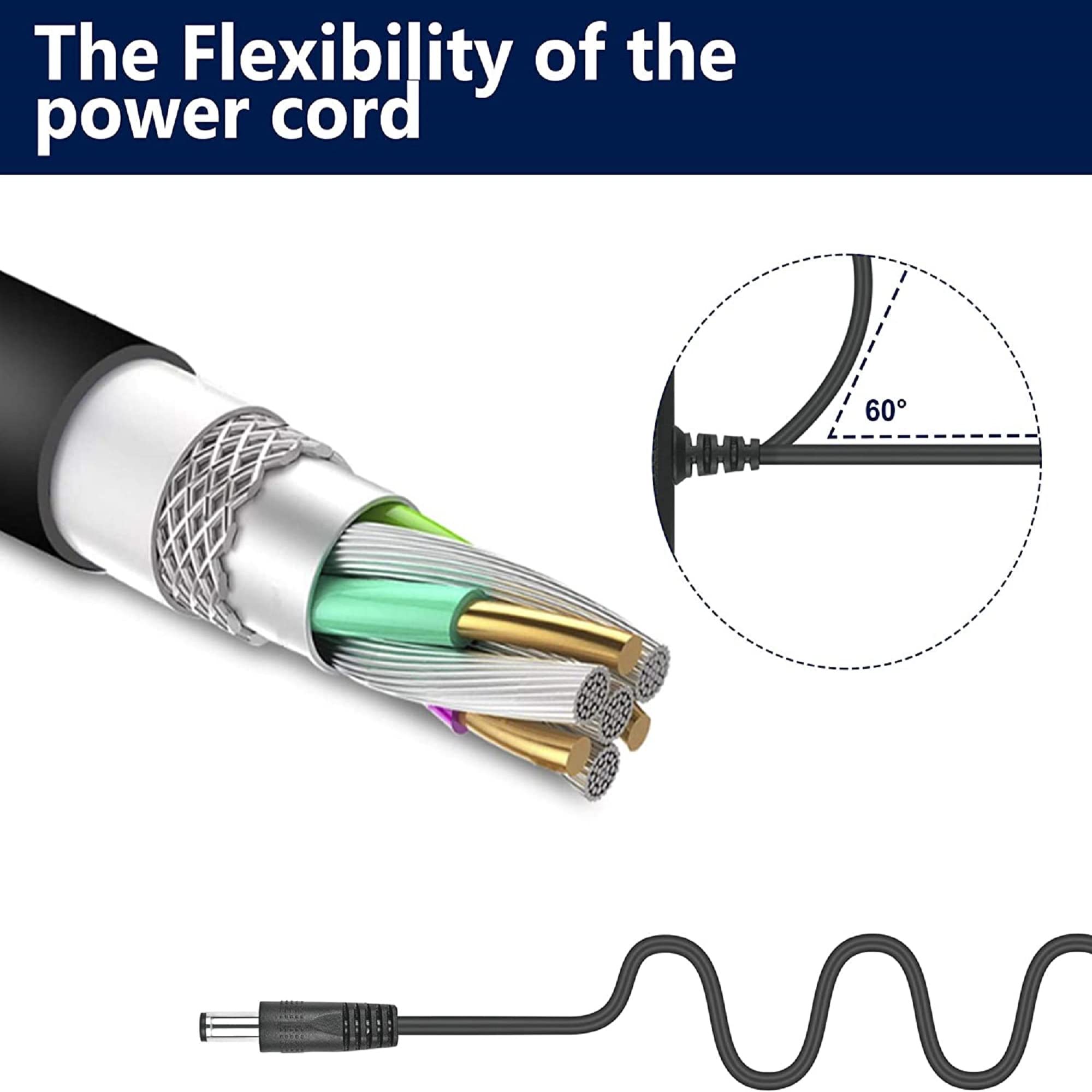 Moultrie MCA-12666 AC Adapter Power Supply Cord - Replacement Charger Cable for Moultrie Game Feeders - Perfect for Outdoor Hunting & Wildlife Monitoring