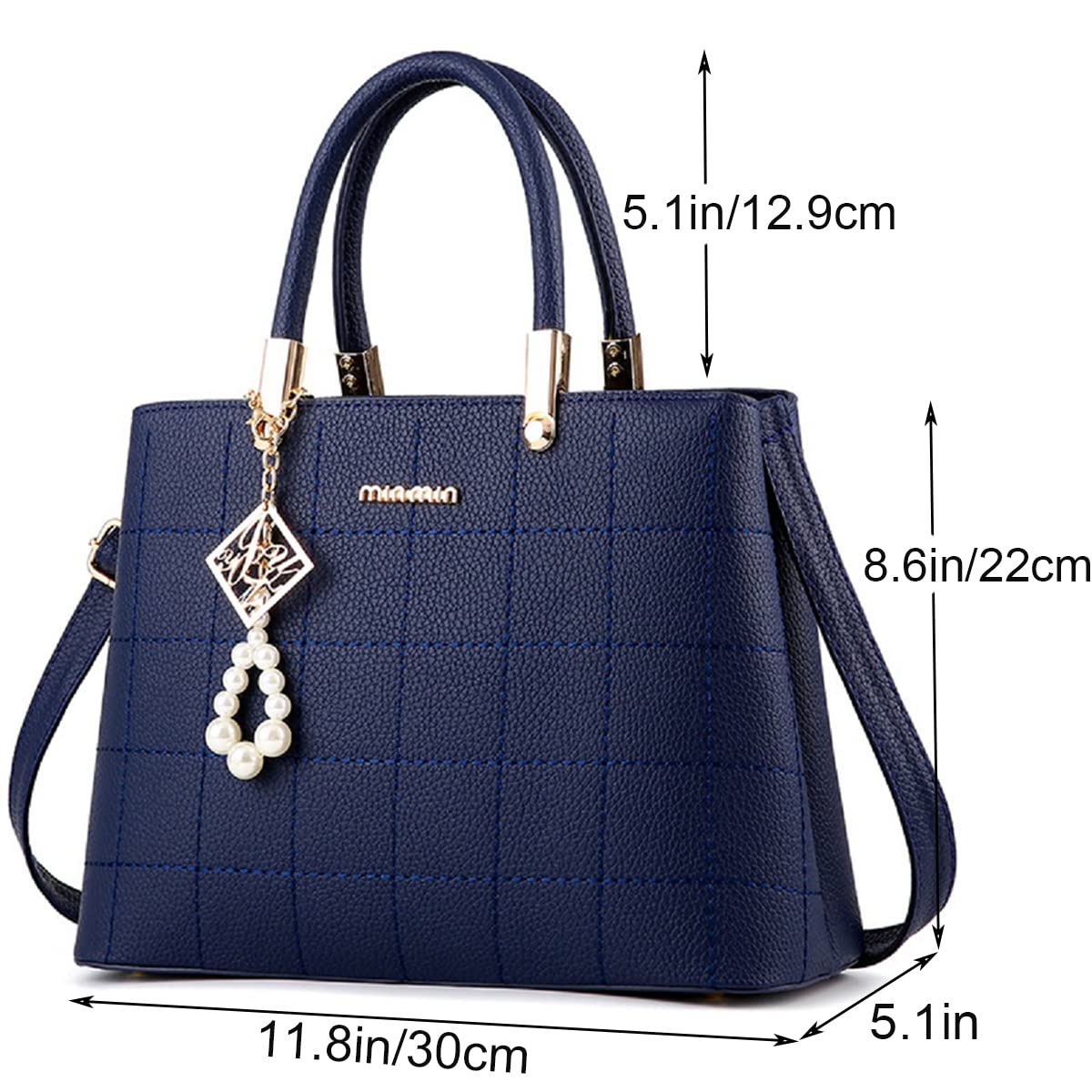 Stylish Women's PU Leather Handbags - Top Handle Satchel & Shoulder Tote Purse for Ladies | Perfect for Work, Travel, and Everyday Use