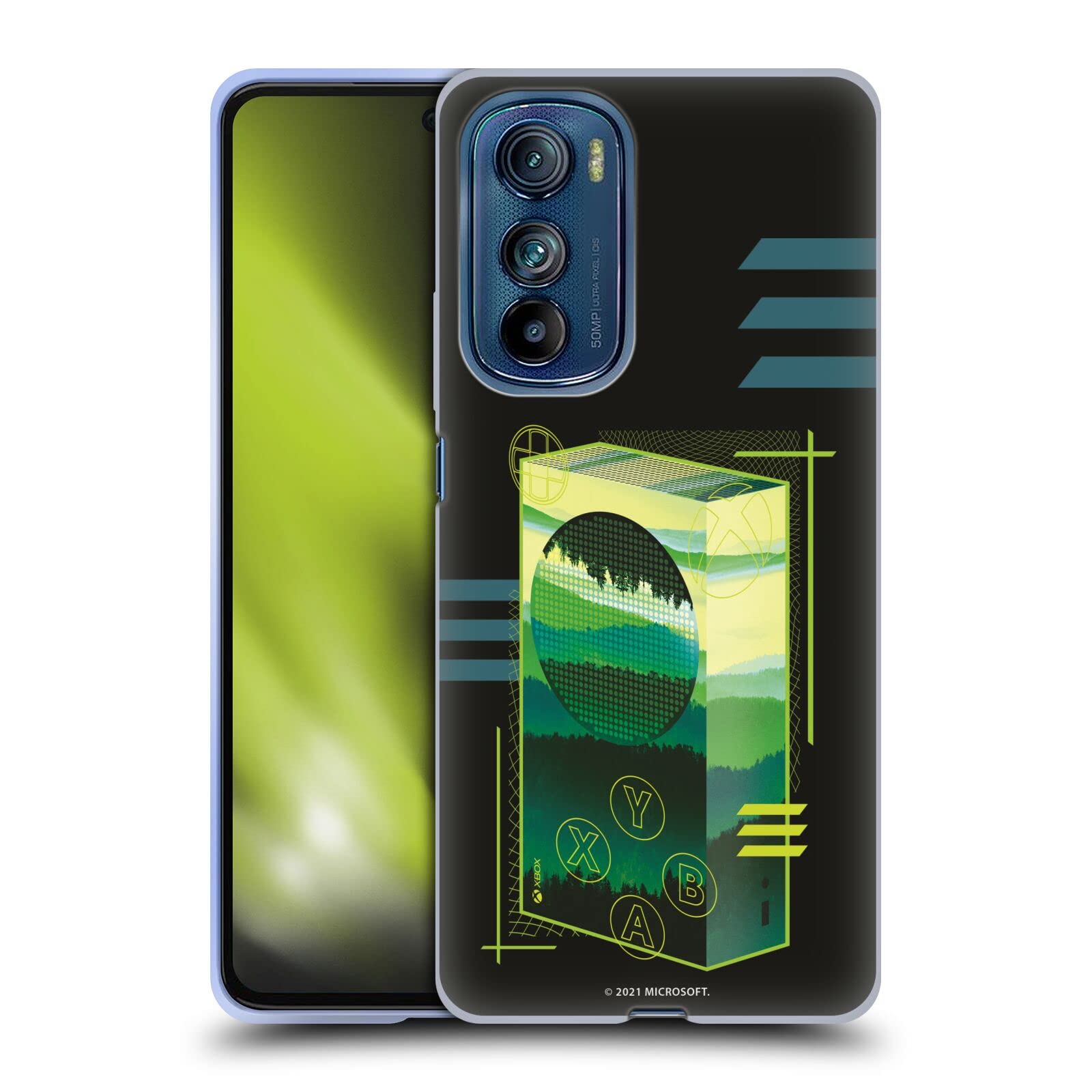 Official Xbox Series S Soft Gel Case by Head Case Designs - Compatible with Motorola Edge 30 - Protective Cover for Gaming & Travel