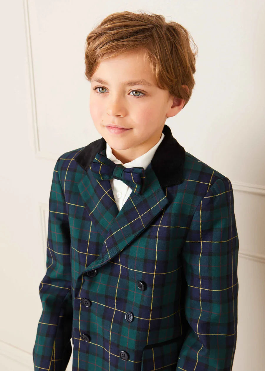 Windsor Tartan Suit for Boys | Classic Plaid Blazer & Pants Set | Formal & School Occasions