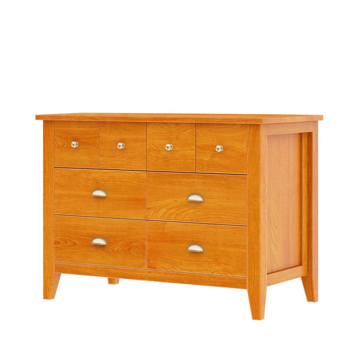Premium Indian Mango Wood 8-Drawer Dresser | Traditional Handcrafted Bedroom Furniture | Perfect for Master Bedroom, Guest Room & Nursery Storage