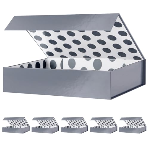 Gray-11x7.8x2.3-Pack of 6