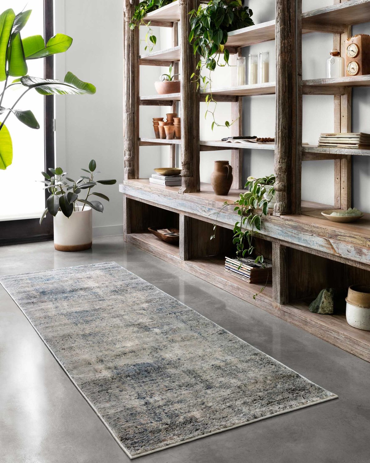 Teagan Rug Denim / Slate - Stylish and Durable Area Rug for Living Room, Bedroom, or Office Decor