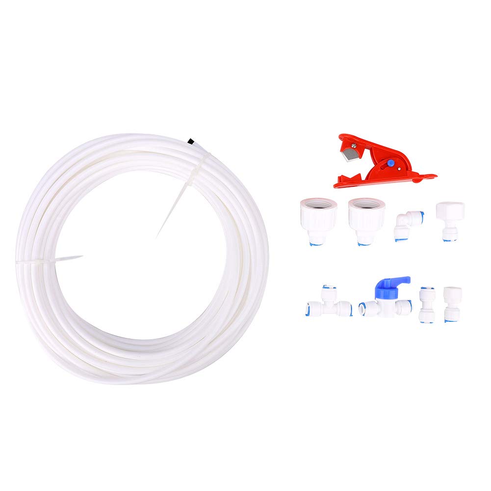 15m Water Purifier Pipe Fittings - Quick Connect RO System Accessories for Home & Office Use - Perfect for Under Sink Installation, Refrigerator Water Lines & Reverse Osmosis Systems