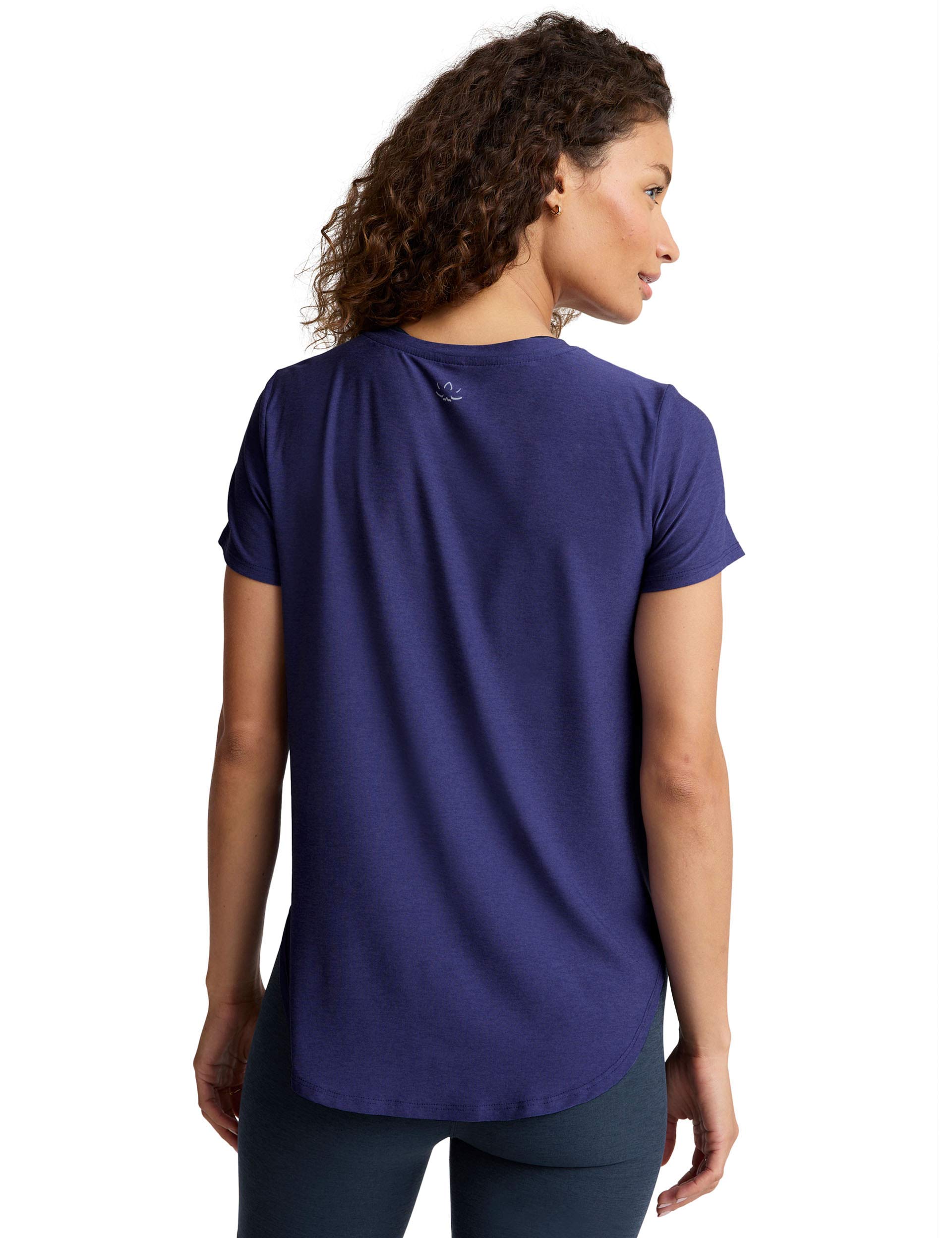 Featherweight on the Down Low Tee - Eternal Blue Heather | Ultra Lightweight Casual T-Shirt for Men | Perfect for Everyday Wear, Gym & Lounge