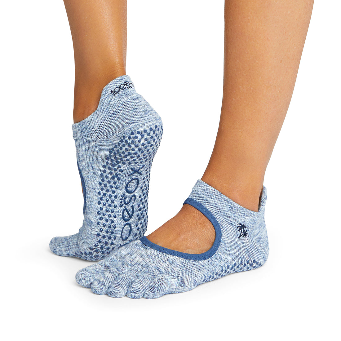 Bellarina Grip Socks by ToeSox - Non-Slip Yoga Socks for Ballet, Barre & Pilates | Spring Collection 2024 | Perfect for Dance Studios & Home Workouts