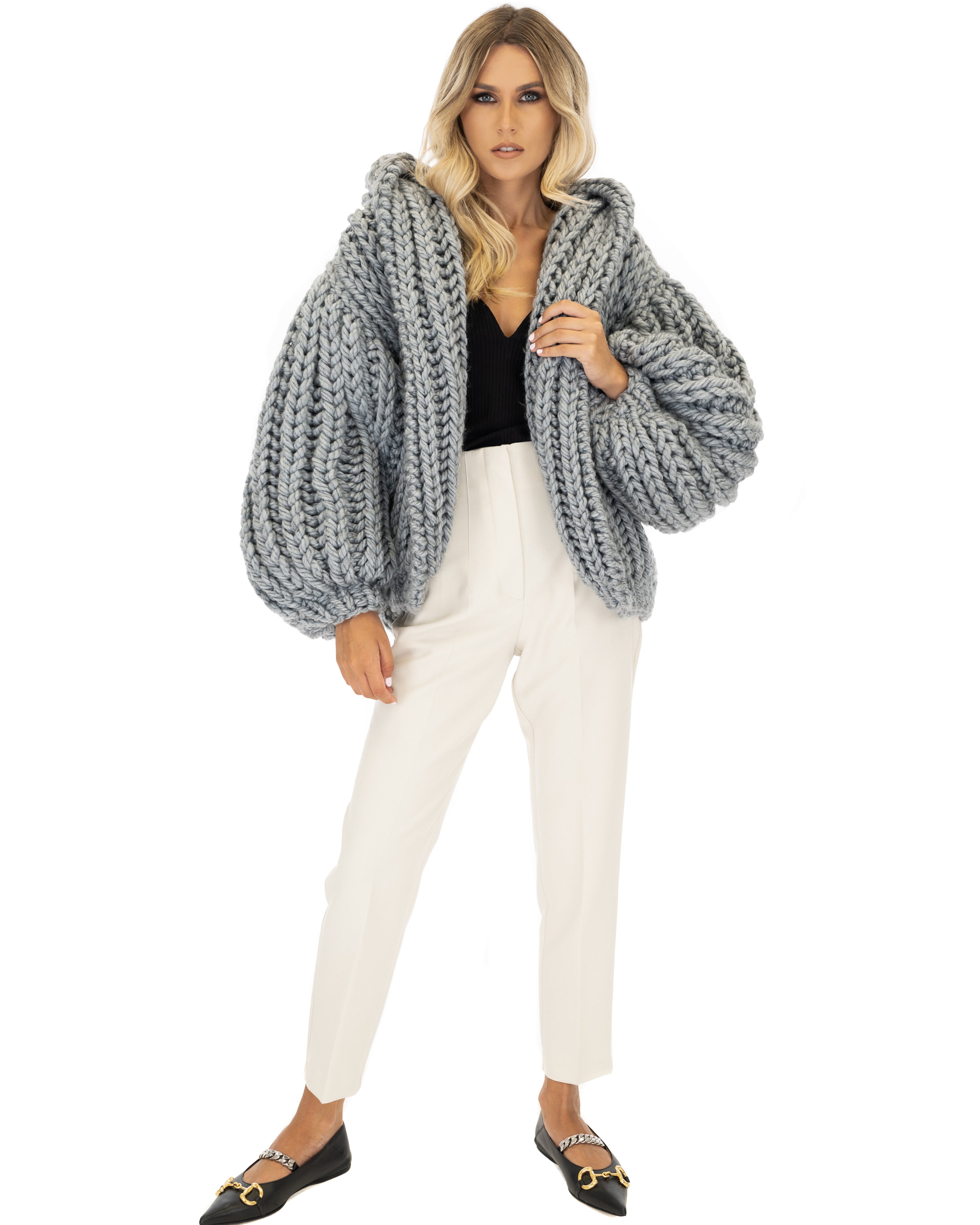 Stylish Hooded Chunky Cardigan for Women - Cozy Oversized Knit Sweater | Perfect for Fall, Winter & Casual Outfits