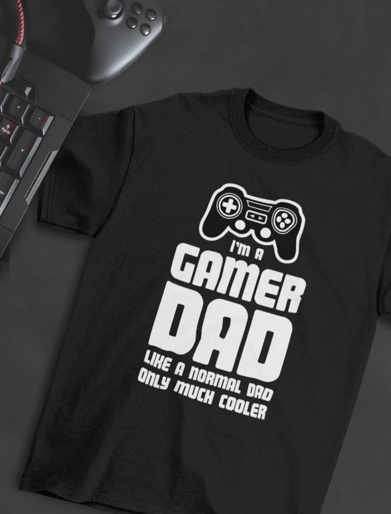 Tstars Gamer Dad T-Shirt - Funny Video Game Lover Gift for Father's Day, Birthday - Perfect for Gaming Parties & Casual Wear