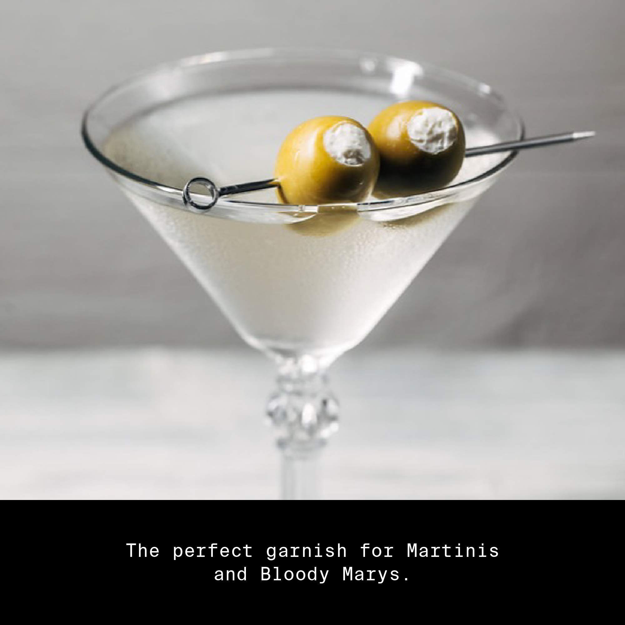 Premium Blue Cheese Stuffed Olives - Gourmet Cocktail Garnish (8.5 Oz Jar, 14 Count) | Perfect for Martinis, Charcuterie Boards & Upscale Party Appetizers