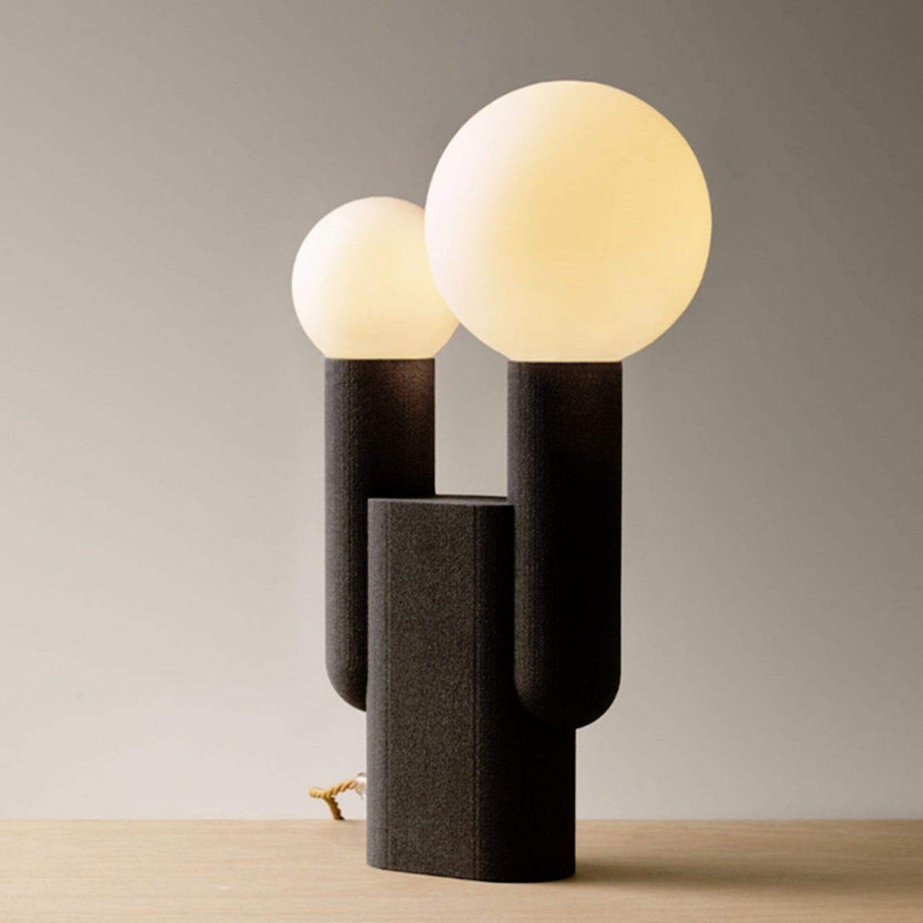 Modern Cactus Table Lamp - Stylish LED Night Light for Bedroom, Living Room, and Office Decor - Perfect for Home, Dorm, and Gift Giving