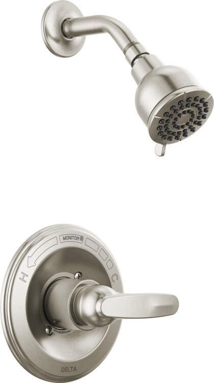 Premium Chrome Shower Faucet Set with 2-Spray Shower Head & Trim Kit - Complete Bathroom Fixture with Valve (BT13210) for Modern Home Renovation & Spa-Like Shower Experience