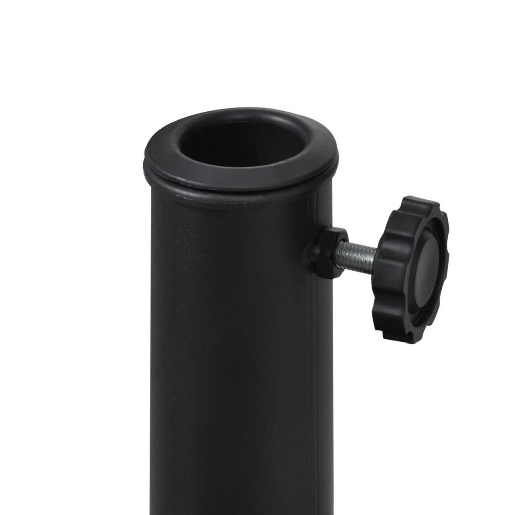 Heavy Duty Concrete Parasol Base Stand - Round Market Patio Umbrella Holder for Outdoor, Garden, Poolside & Backyard Use