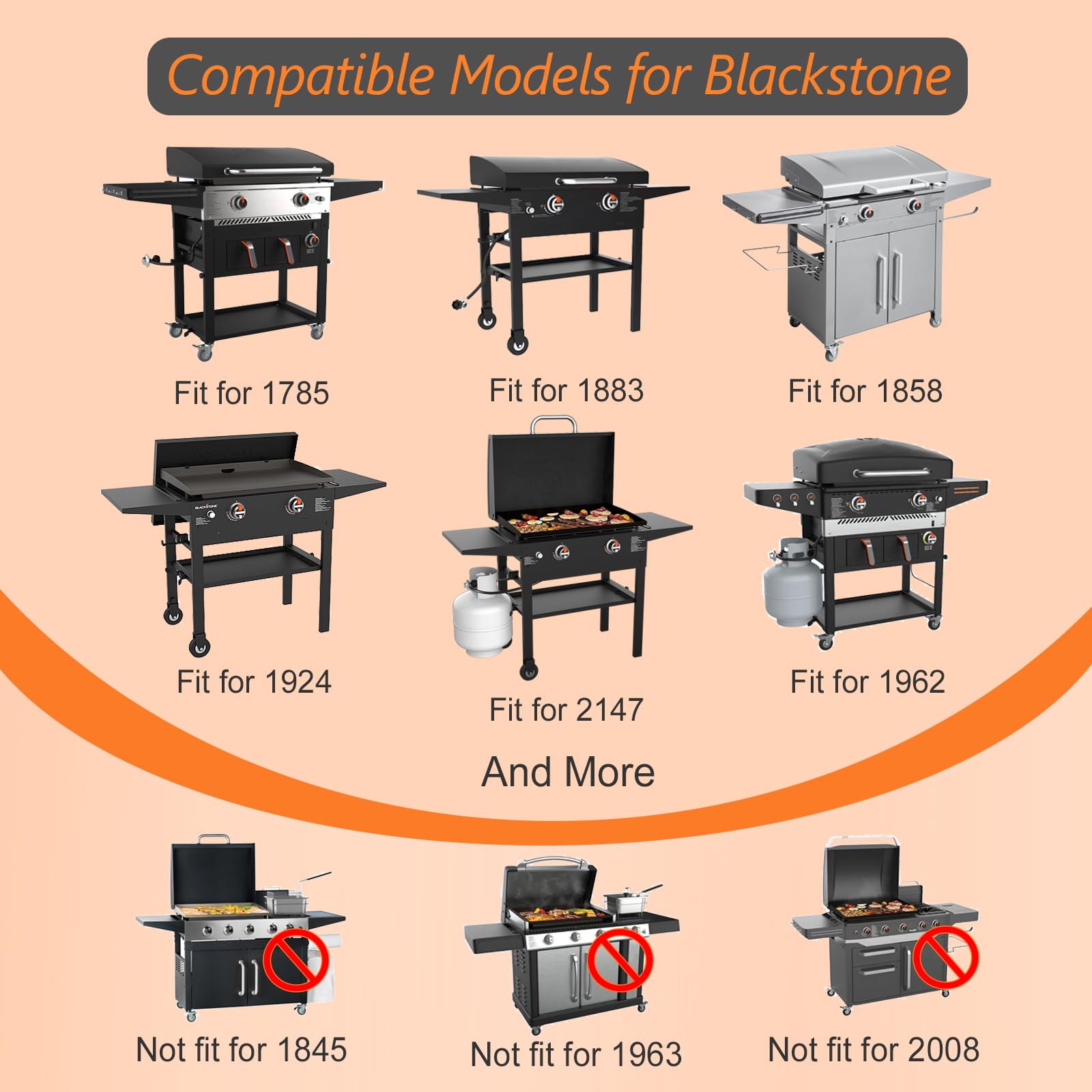 Blackstone 28 Inch Griddle Cover with Hood & Double Shelf - Heavy Duty Waterproof 600D Polyester Grill Cover for Models 1883, 1785, 1924, 2086, 2146, 2147 - Perfect for Outdoor Cooking, Backyard BBQs, and Camping Trips