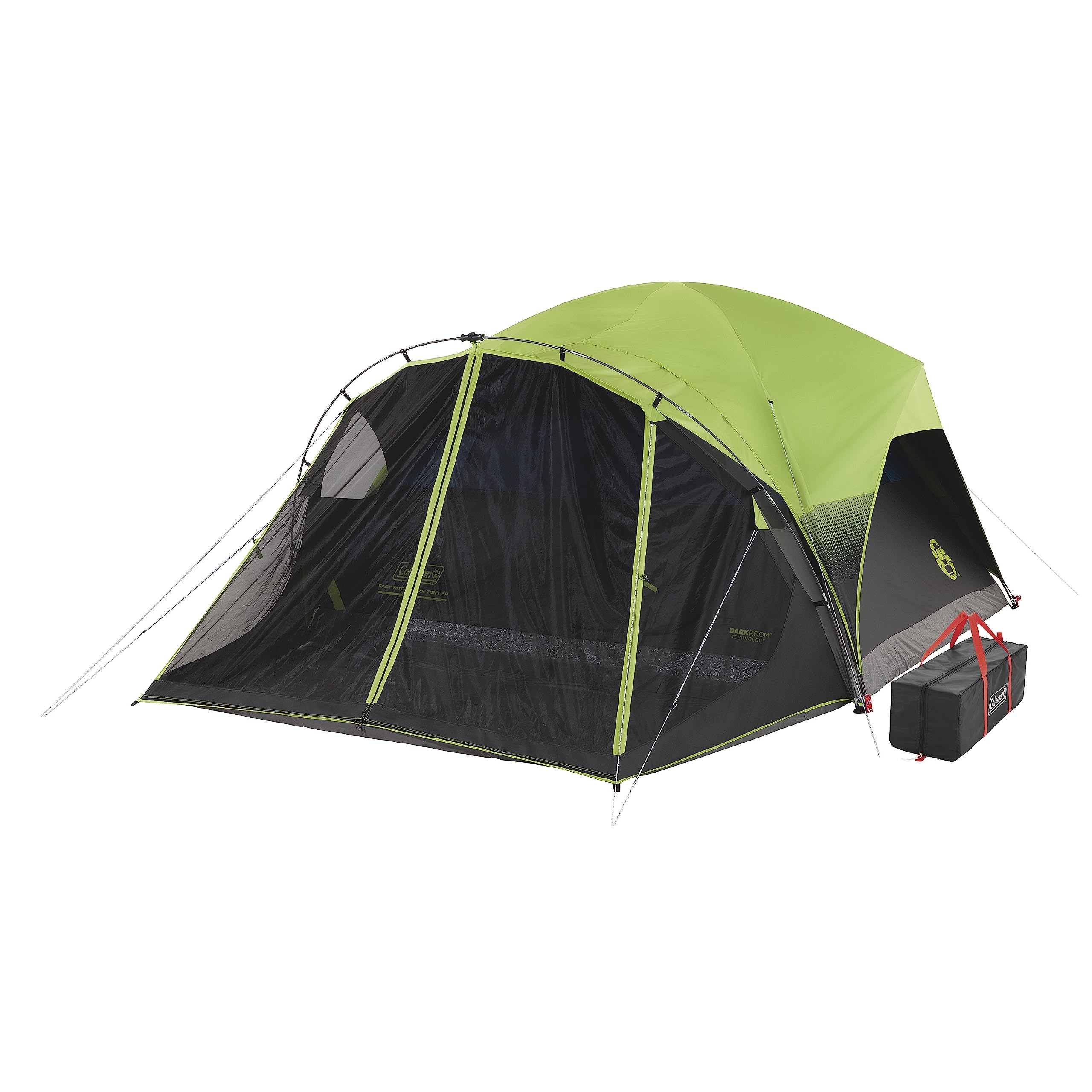 Coleman Camping Tent with DarkRoom Sun Blocking Technology - 4 Person Waterproof Tent for Outdoor Adventures, Hiking & Backpacking | Perfect for Family Camping, Beach Trips & Music Festivals