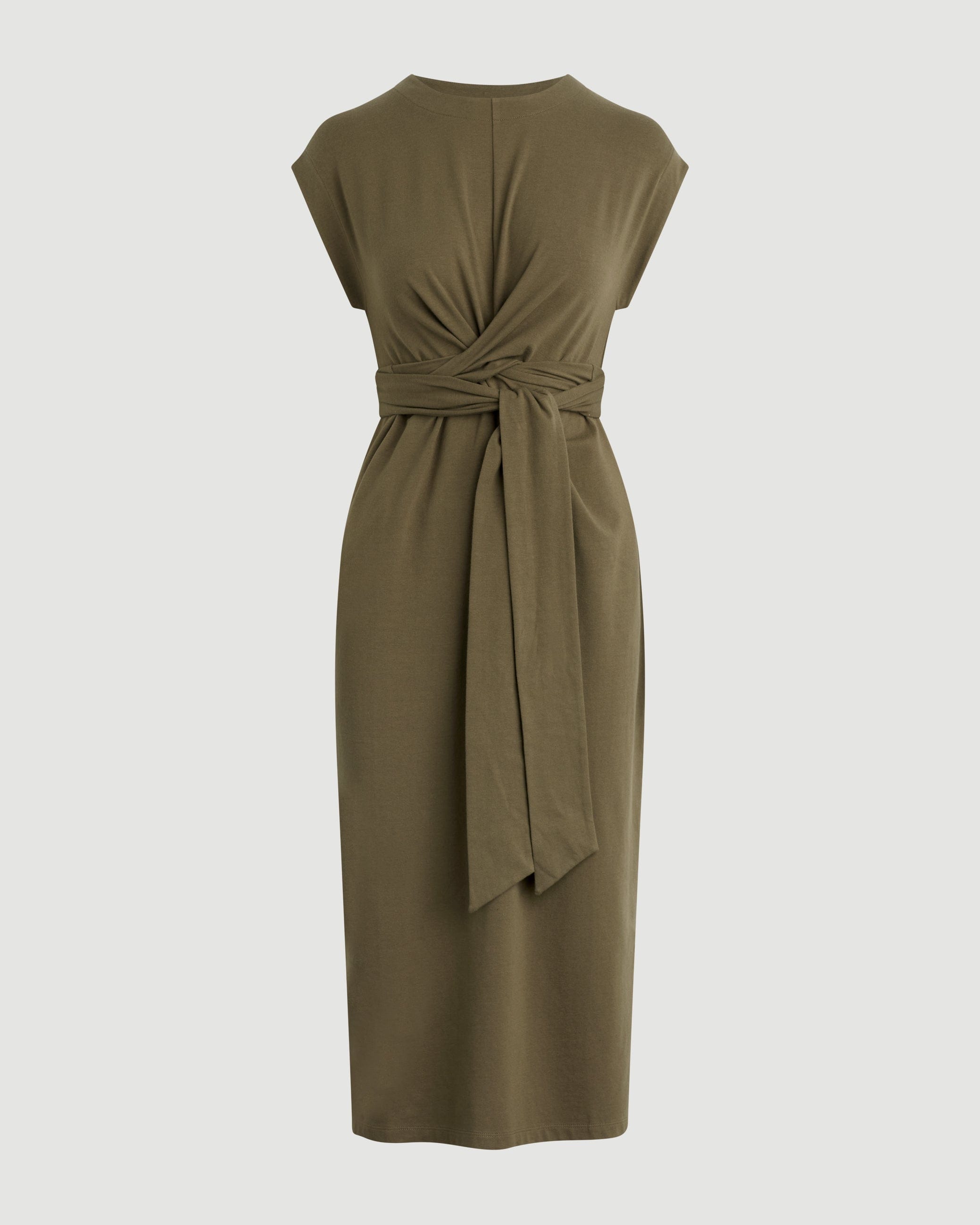 Fei Tie Front Organic Cotton Dress for Petite Women - Casual Summer Boho Style for Beach, Brunch & Date Nights