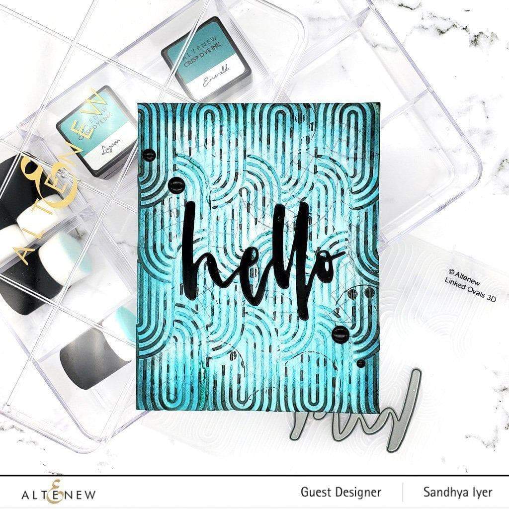 Linked Ovals 3D Embossing Folder for Card Making, Scrapbooking & DIY Crafts - Perfect for Handmade Greeting Cards, Invitations & Paper Projects