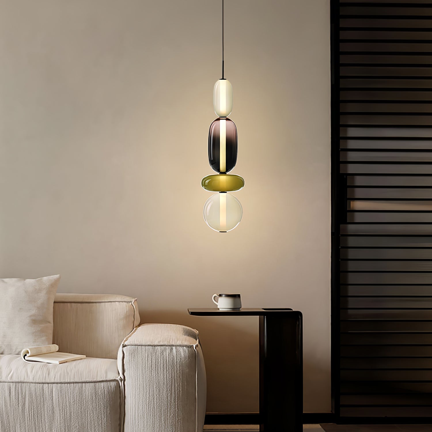 Stylish Candied Glass Pendant Light Set - Modern Hanging Fixture for Dining Room, Kitchen Island & Bedroom Decor