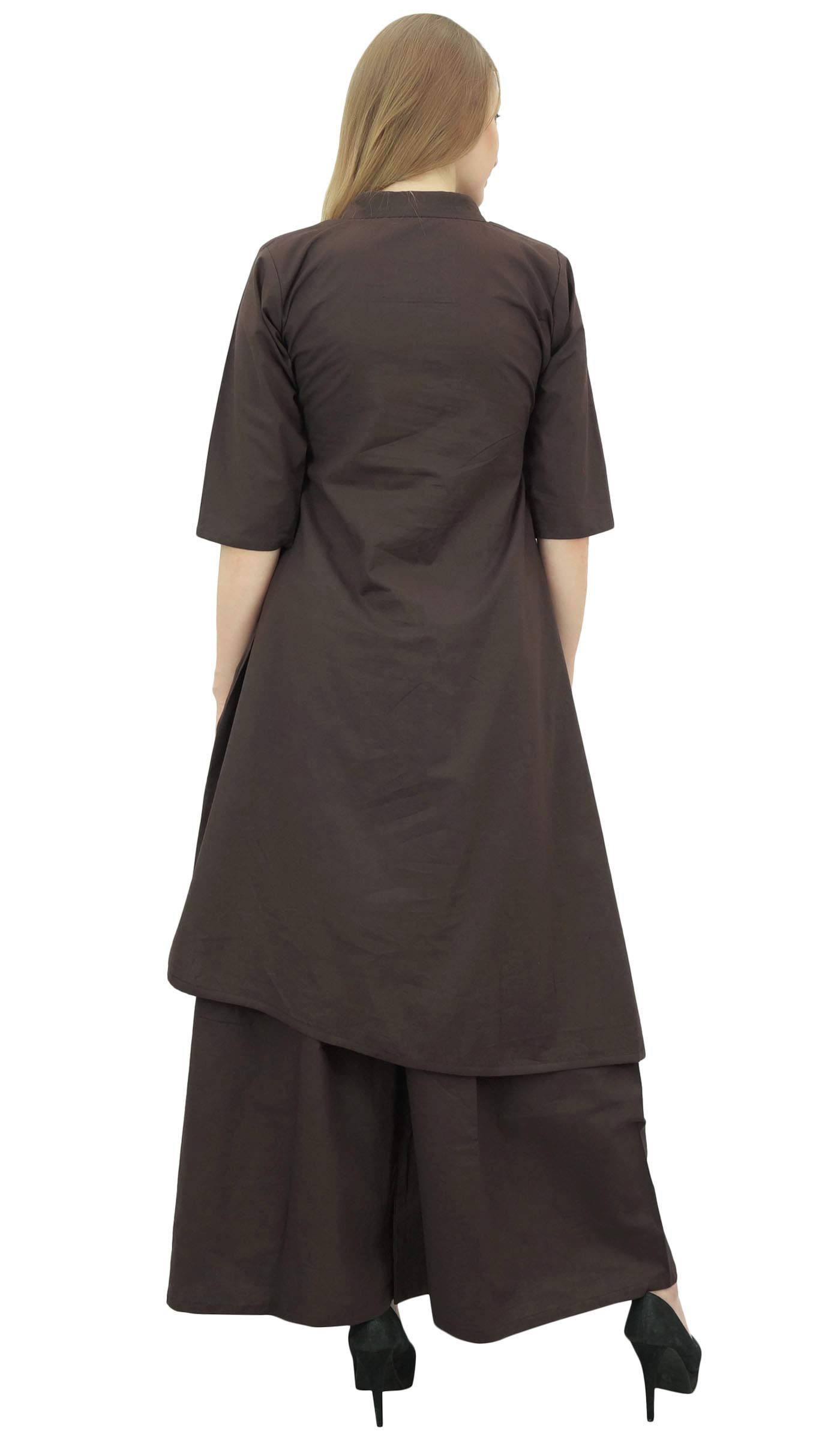 Stylish Indian Asymmetrical Kurta Kurti with Palazzo Pant Set - Elegant Ethnic Outfit for Women | Perfect for Festivals, Parties & Casual Wear