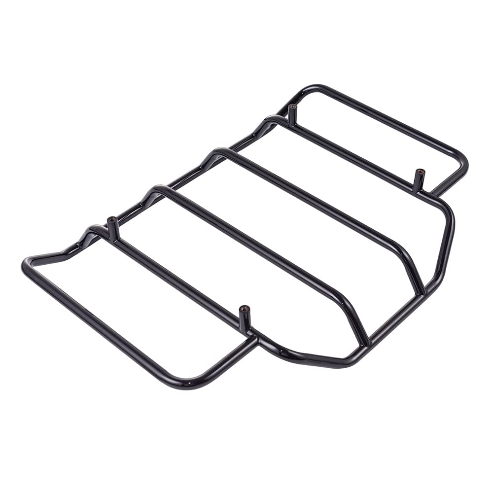 Harley Tour Pack Luggage Rack - US Stock Black Top Rack for Hard Tour Pack & Air Wing | Fits Moto Onfire Trunk & Suitcase | Perfect for Motorcycle Road Trips & Storage