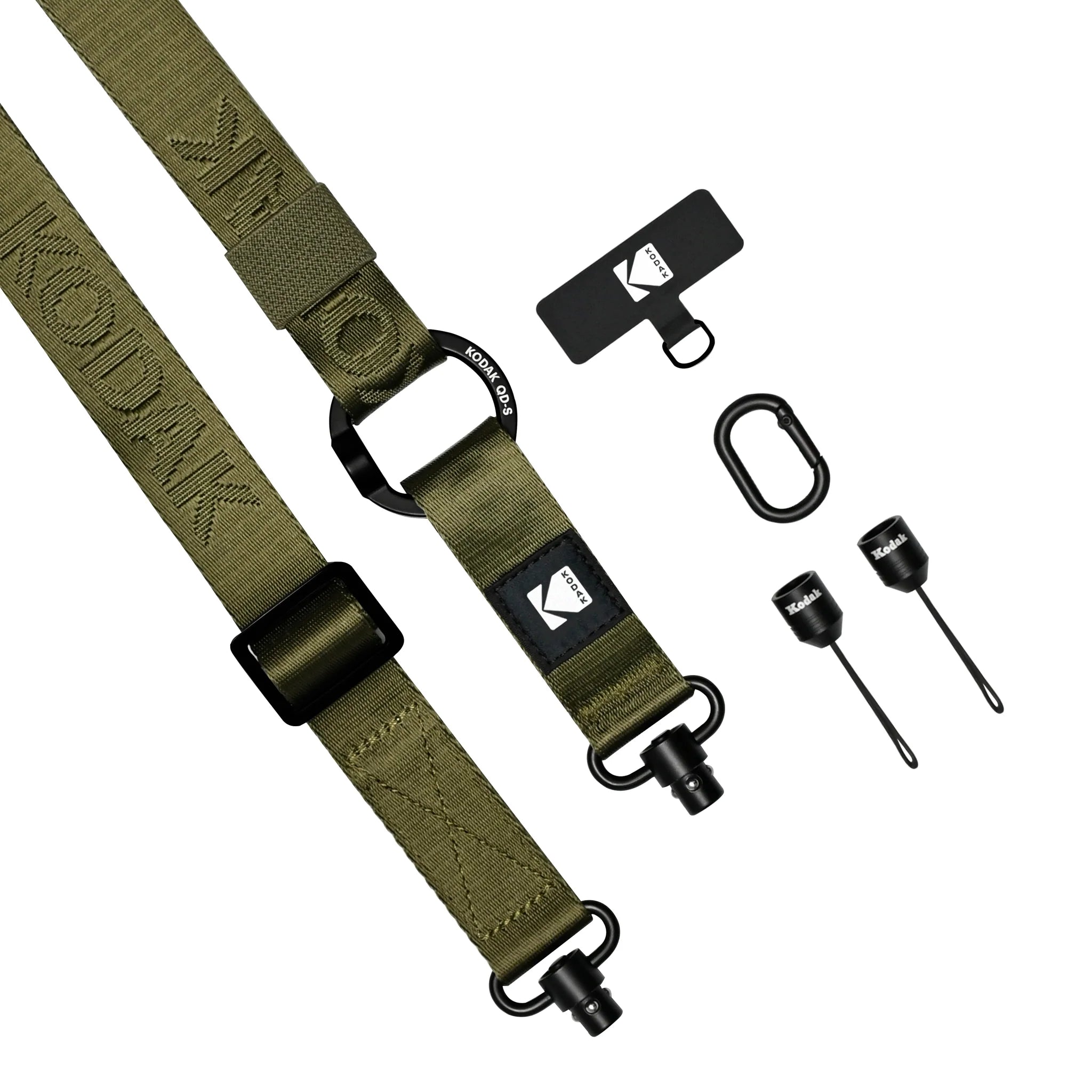 KODAK Adjustable Multi-Purpose Camera Strap - Durable Olive Green Neck Strap for DSLR, Mirrorless Cameras - Perfect for Travel, Hiking & Photography Enthusiasts