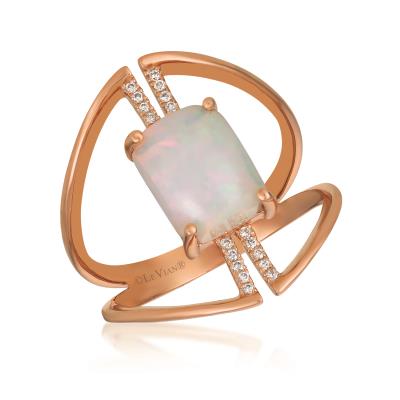 Le Vian Open Space Opal Ring - 14K Gold Women's Jewelry for Engagement, Wedding & Special Occasions