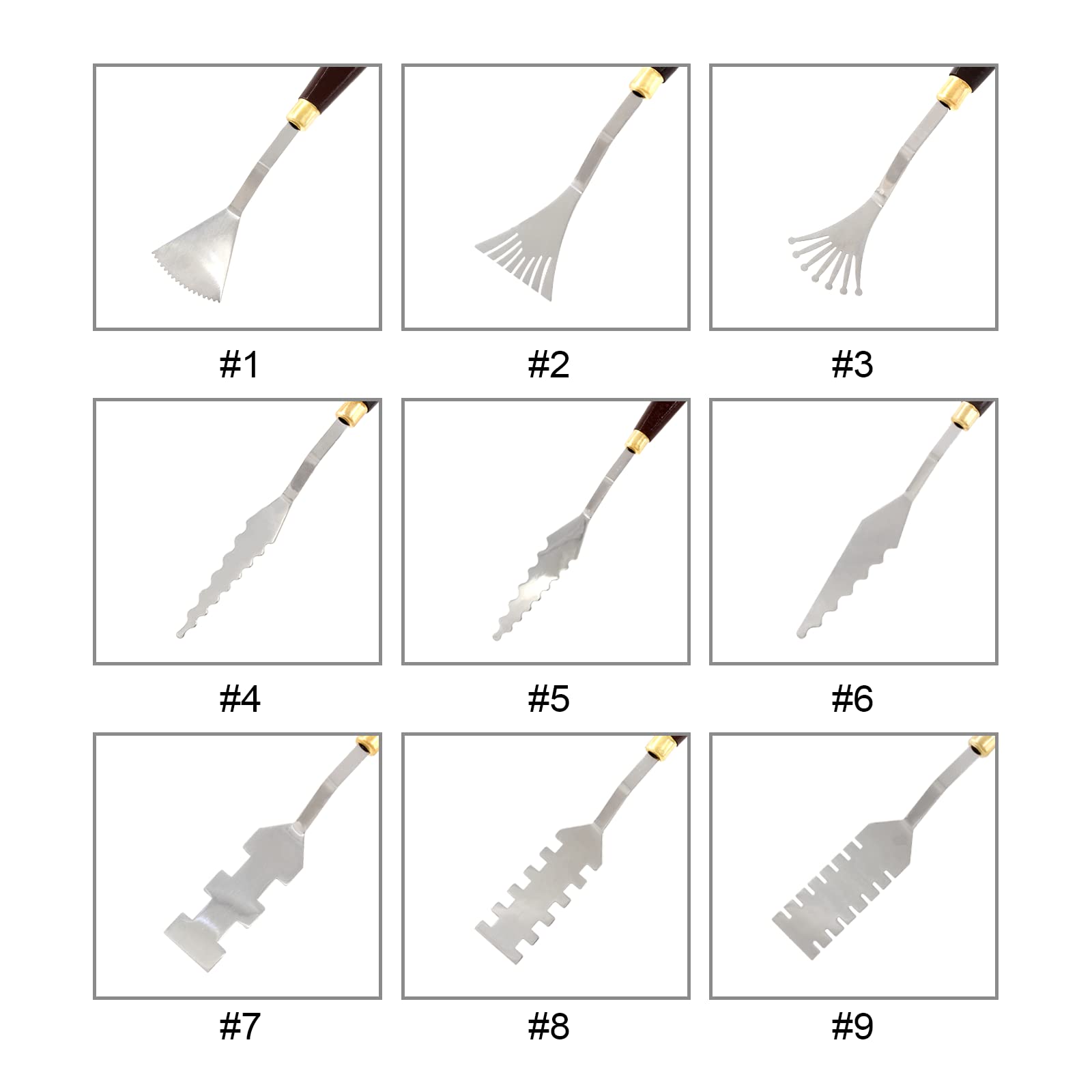 14-Piece Stainless Steel Palette Knife Set with Wooden Handle - Professional Artist Painting Tools for Oil, Acrylic & Canvas - Perfect for Color Mixing, Texture Creation & Art Studio Use