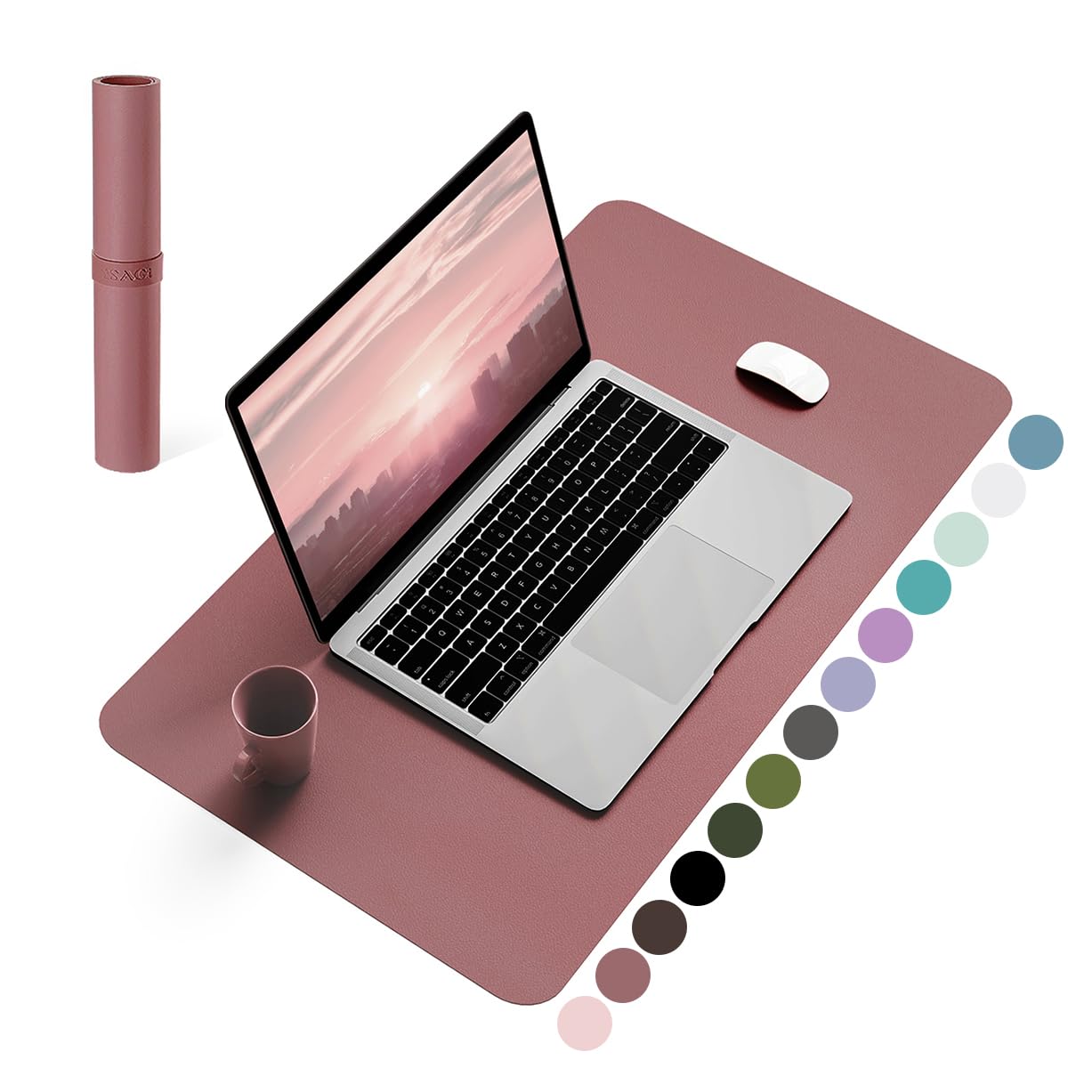 Non-Slip Waterproof PVC Leather Desk Pad - Large 23.6
