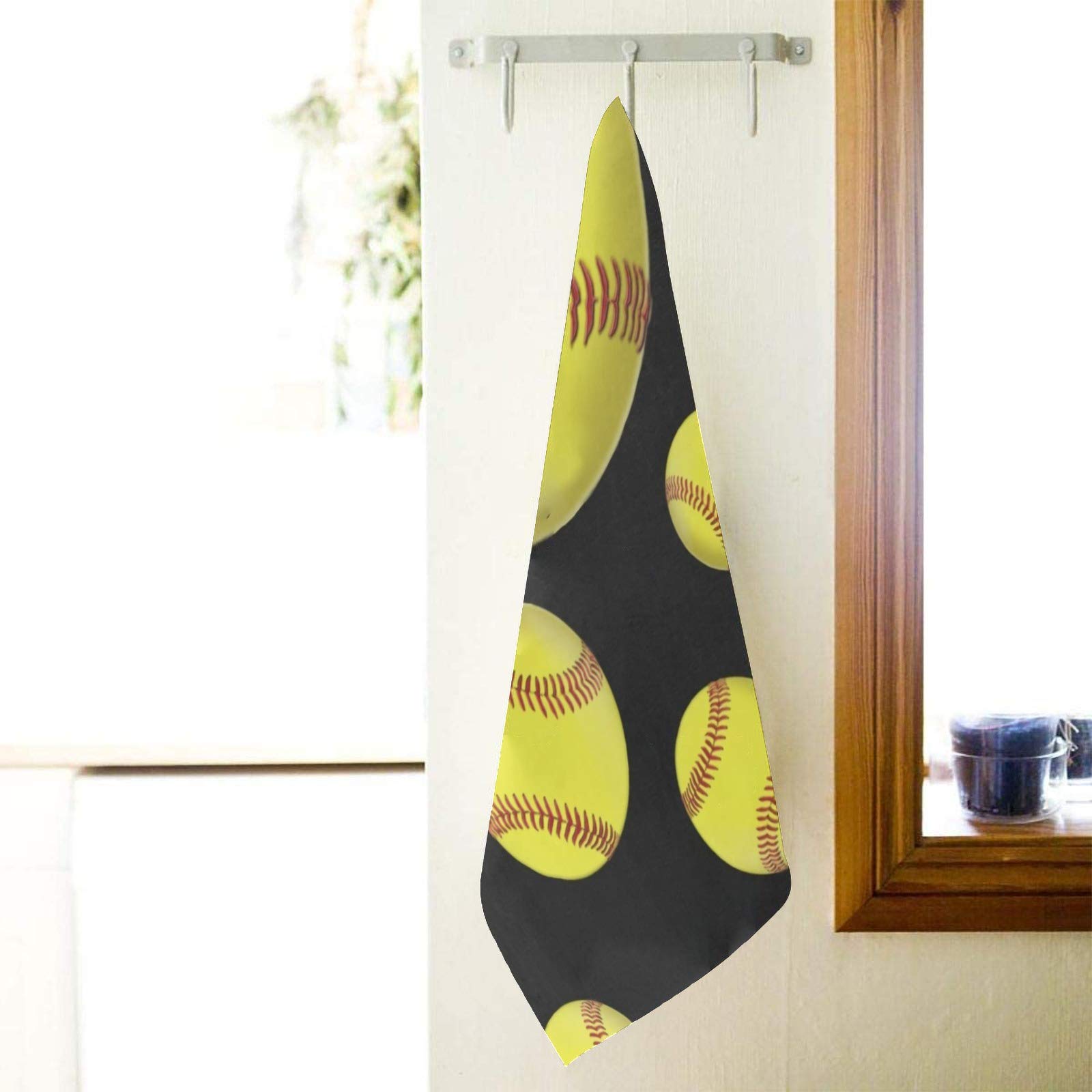 Custom Personalized Hand Towels with Name - Soft Microfiber Sports Towel for Softball, Bathroom, Kitchen, Hotel, Gym & Spa (16x28 Inches) - Perfect for Athletes, Home Decor & Luxury Bath Essentials