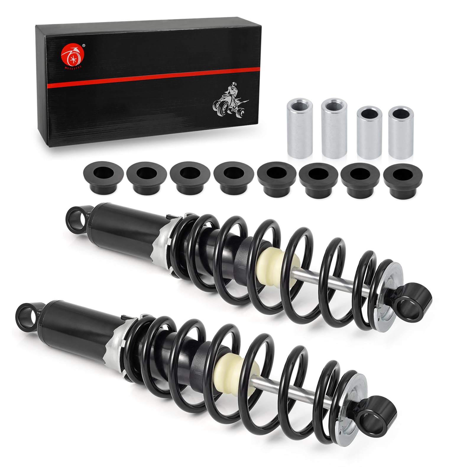 Polaris Sportsman 400 450 500 570 600 700 800 Rear Strut Shocks Absorber Kit (2005-2018) - Heavy Duty Suspension Upgrade for Off-Road ATV & UTV Adventures