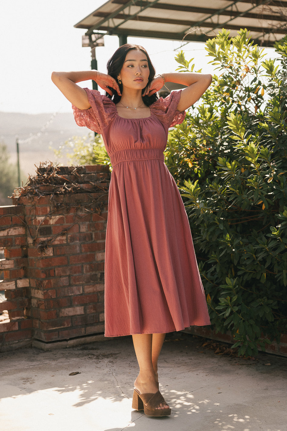 Elegant Mave Midi Dress for Women - Flowy Summer Casual & Party Wear - Perfect for Date Nights, Weddings & Office Outfits