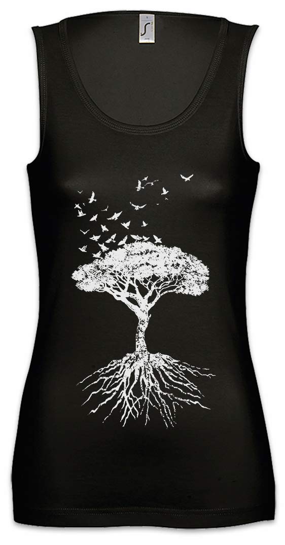 Urban Backwoods Yggdrasil Tree Logo VII Women's Tank Top - Breathable Workout Shirt for Gym, Yoga & Fitness Training | Trendy Athletic Wear for Women