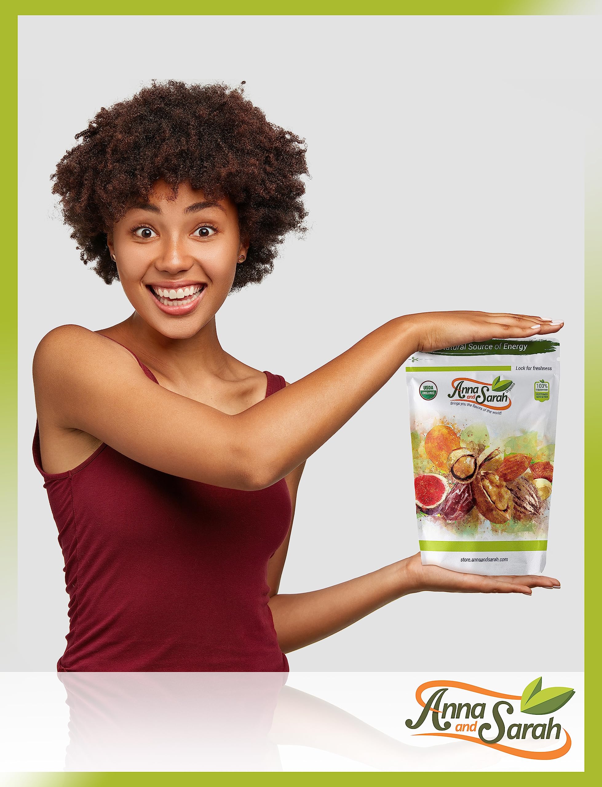 Organic Dried Mango Slices - No Sugar Added, Natural Vegan Snacks, 2 Pound Bulk Bag - Perfect for Healthy Snacking, Trail Mix & Lunch Boxes